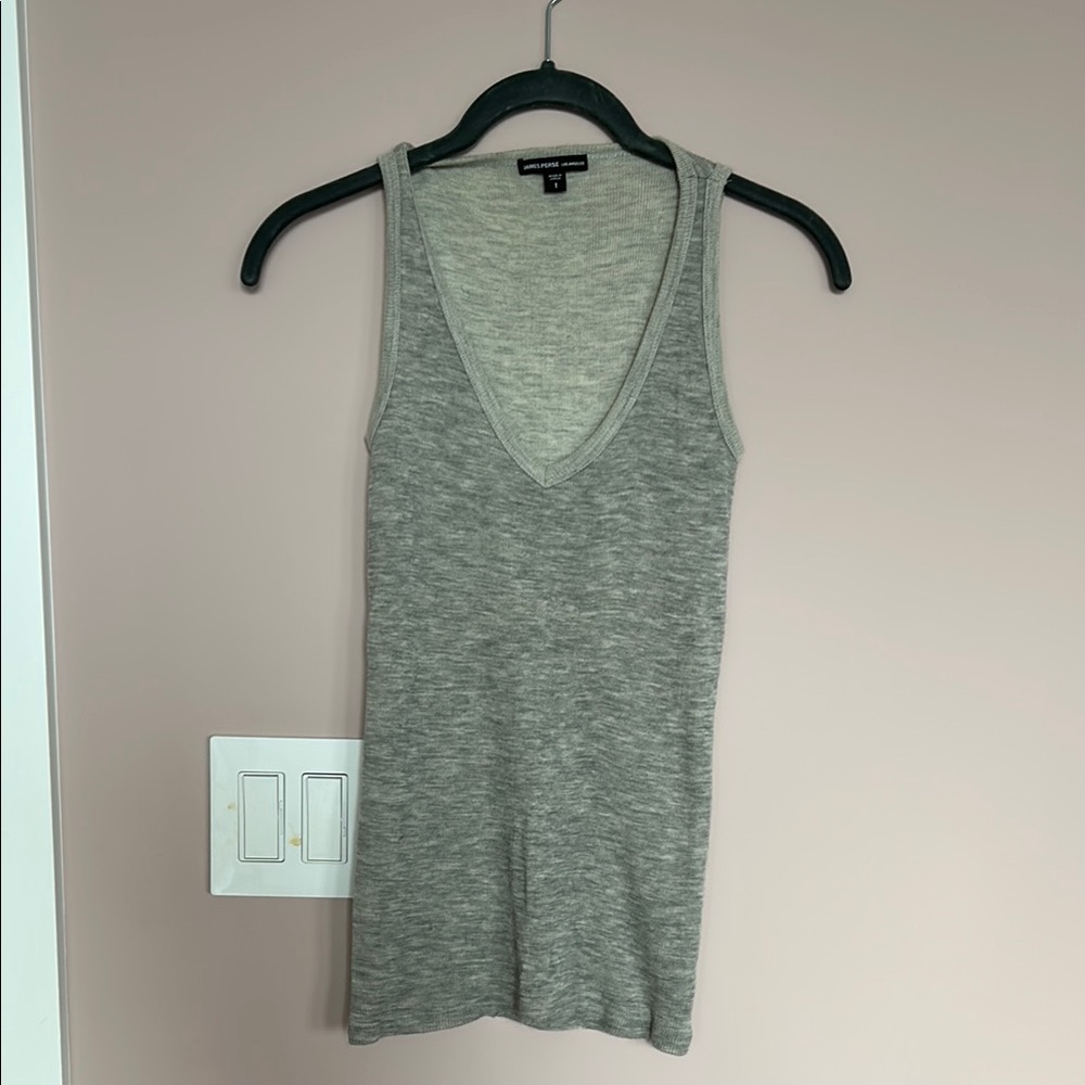 James Perse cashmere Gray Sleeveless Top size 1 (Small)
